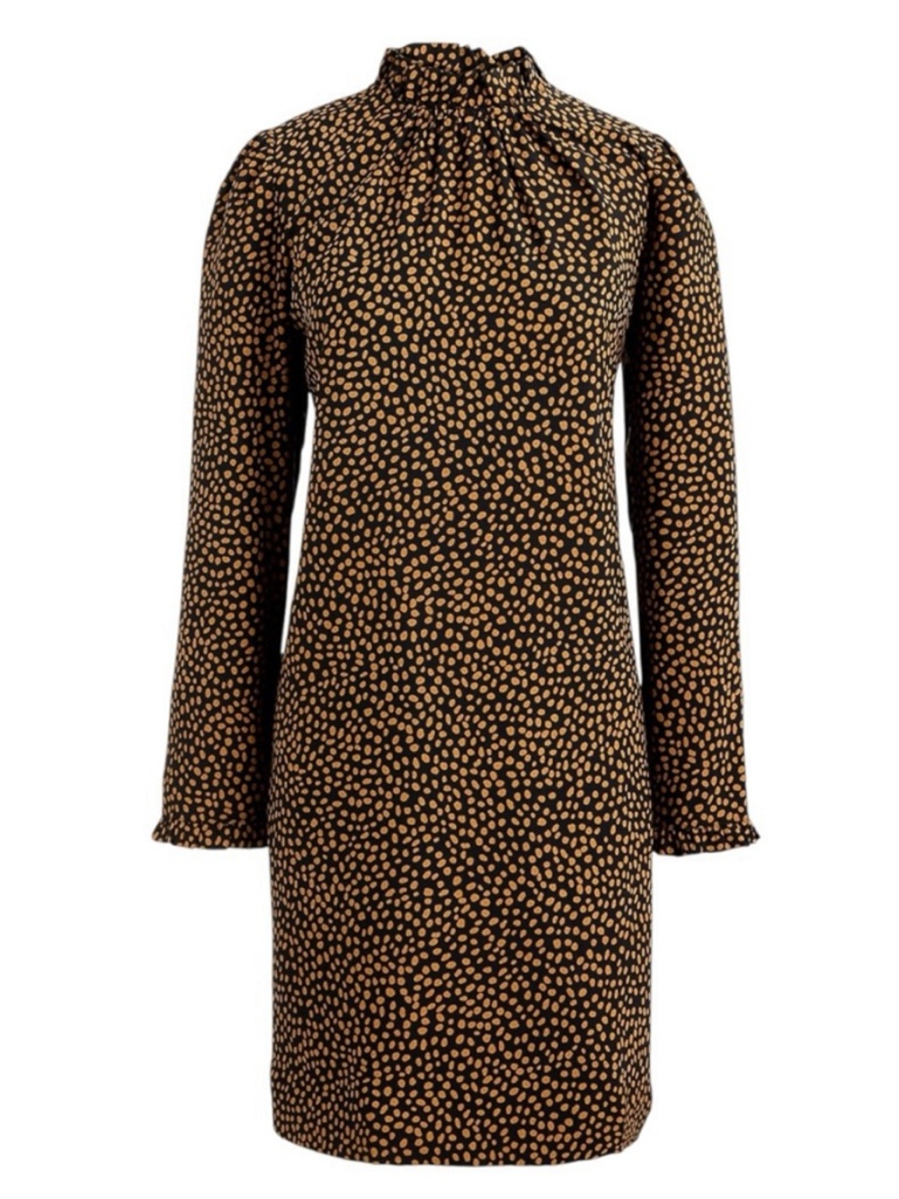 J. Crew Long Sleeve Polka Dot Mini Dress